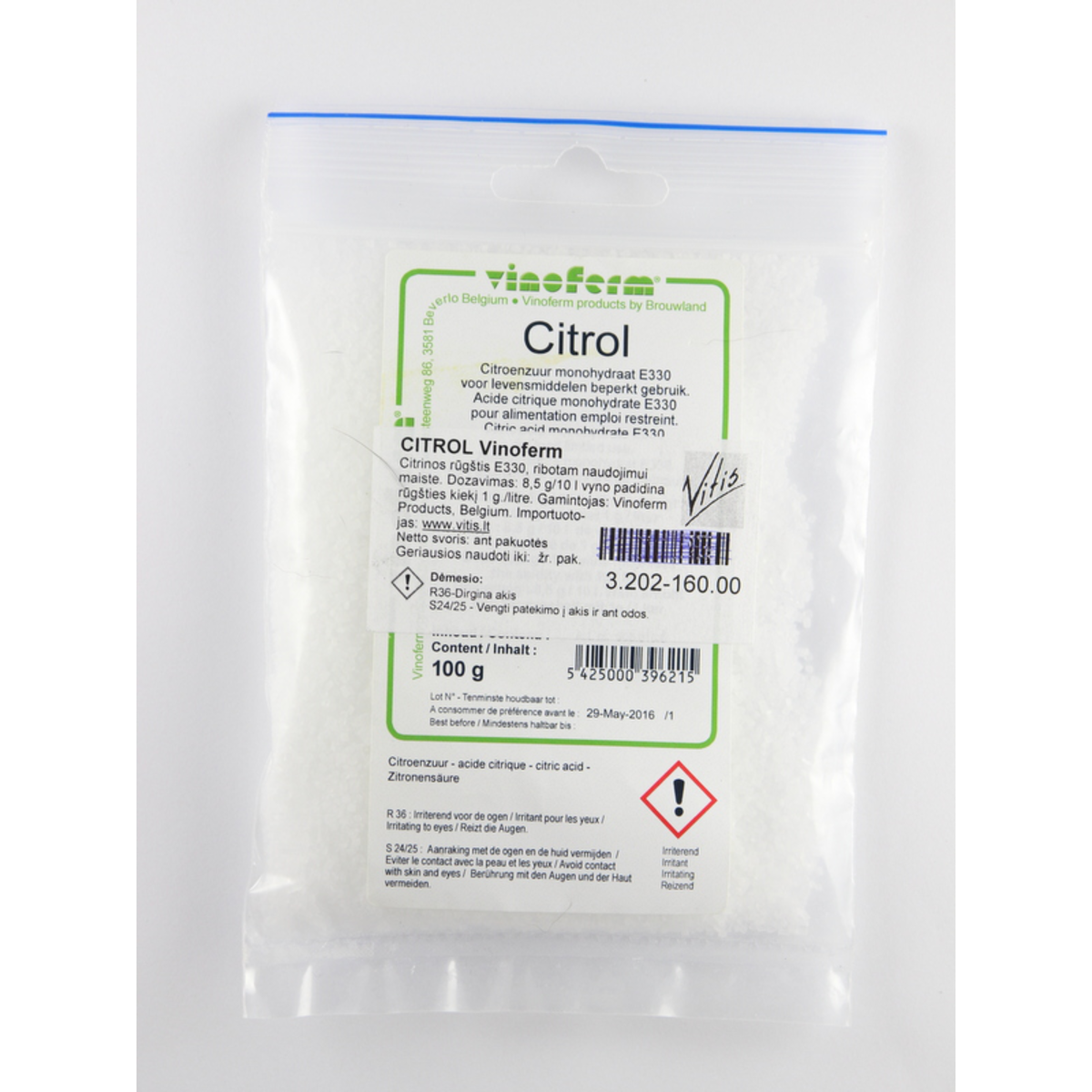 Citrinos rūgštis Citrol 100 g