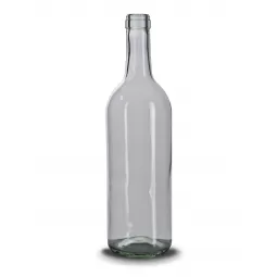 Stiklinis butelis "Bordeaux 310" 750ml , skaidrus, pakuotė 8 vnt|Stikliniai buteliai