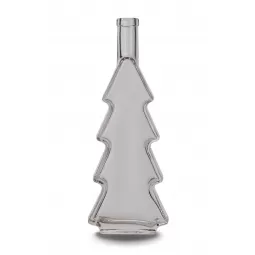 Stiklinis butelis Naujametinė eglutė 0,5 l, 620g.