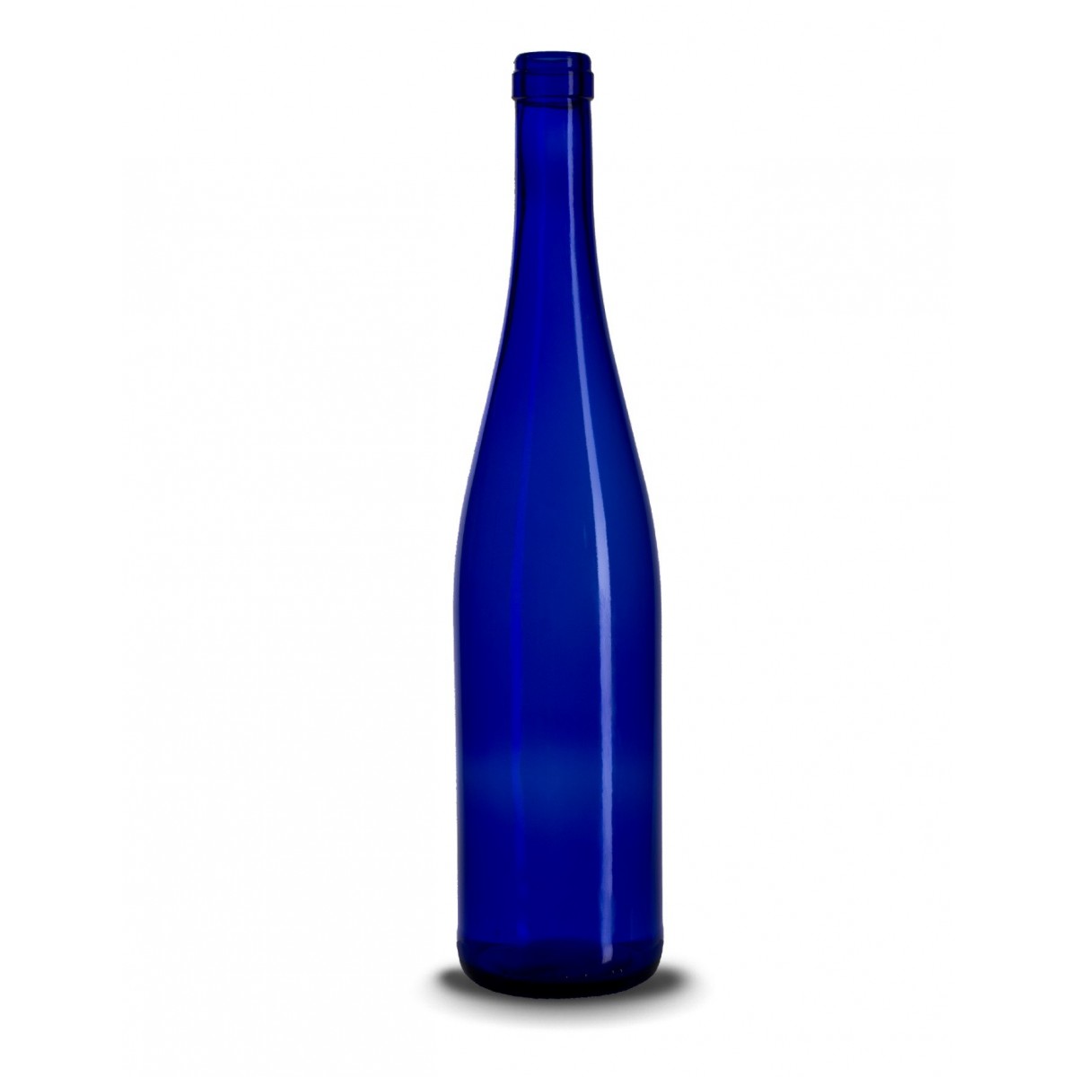 Stiklinis vyno butelis (schlegel) 750 ml, šviesiai mėlynas