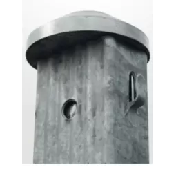 Cinkuoto metalinio stulpo kalimo apsauga 60mm