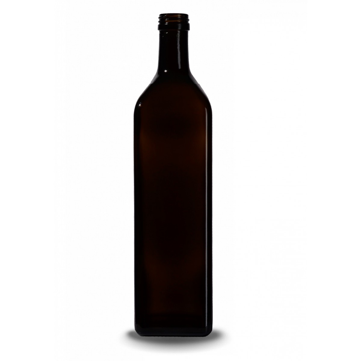 Stiklinis butelis aliejui Marasca, 1 l., t.žalias