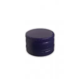 Aliuminis kamštelis be sriegio 28x17,5mm mėlynas