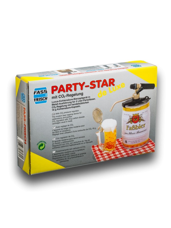 Statinės kranelis alaus statinei Party-star su CO2 reguliatorium