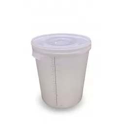 Plastikinis kibiras su dangčiu ir skale 30 ltr