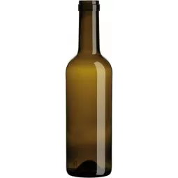 Stiklinis butelis Bordeaux lt 375ml , rudas, 2754 buteliai