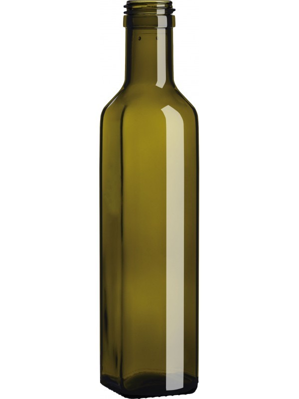 Stiklinis butelis aliejui Marasca, 0,25l.