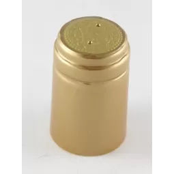 Vyno butelio termo kapsulė 30,5x50mm aukso spalvos