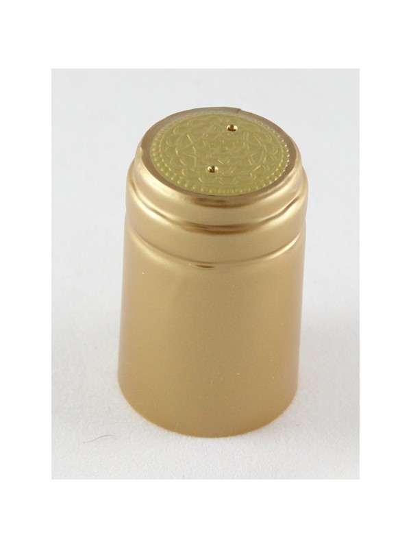 Vyno butelio termo kapsulė 30,5x50mm aukso spalvos