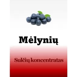 Koncentruotos mėlynių sultys
