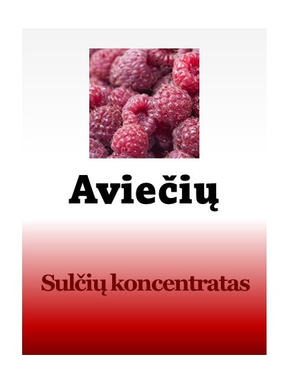 Koncentruotos aviečių sultys