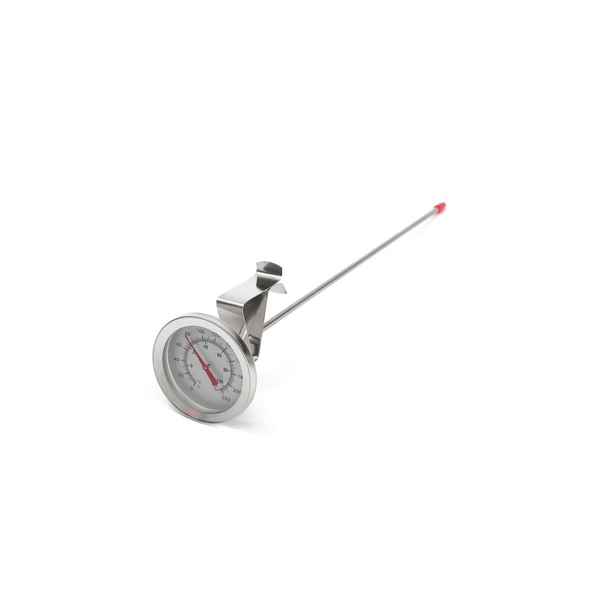 Termometras nerūdijančio plieno 0-100C su laikikliu