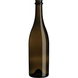 Stiklinis butelis SPARKLING 750 ml, rudas, 8 buteliai