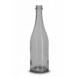 Stiklinis butelis Futura 500ml , skaidrus, pakuotė 12 vnt|Stikliniai buteliai