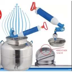 Vakuuminės pompos komplektas Europa kanistrui su monometru ir žarnele