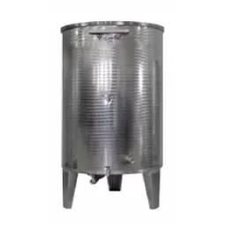 Nerūdijančio plieno statinė atvira su trim kojomis, 4 išleidimo kraneliai Zottel