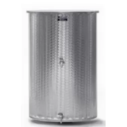 Nerūdijančio plieno atvira statinė, plokščiu dugnu ir 2 išleidimo kraneliais Zottel