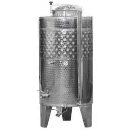 Nerūdijančio plieno uždara statinė su dangčiu ir šaldymo marškiniais Zottel