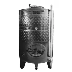 Nerūdijančio plieno uždara statinė su dangčiu ir 2 šaldymo marškiniais Zottel