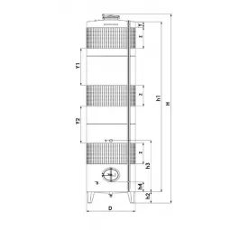 Nerūdijančio plieno uždara statinė su trim kojomis, su 3 vėsinimo marškiniais Zottel