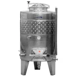 Nerūdijančio plieno uždara statinė maceracijai su šaldymo marškiniais Zottel