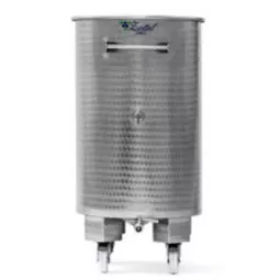 Nerūdijančio plieno atvira statinė su ratukais Zottel