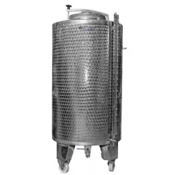 Nerūdijančio plieno atvira statinė su ratukais Zottel