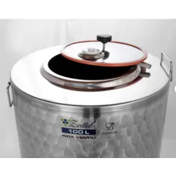 Nerūdijančio plieno uždara statinė su atskiru stovu Zottel