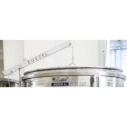 1100 L statinei paslankus dangtis su komplektu Zottel|Fermentacijos taros priedai