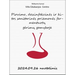 Plovimo, dezinfekcinės ir kitos sanitarinės priemonės fermentuotų gėrimų gamyboje