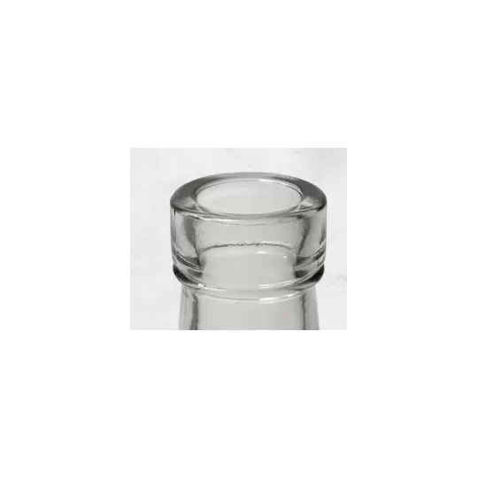 Stiklinis butelis Round, 0,5l, skaidrus, paletė 1764 vnt|Stikliniai buteliai
