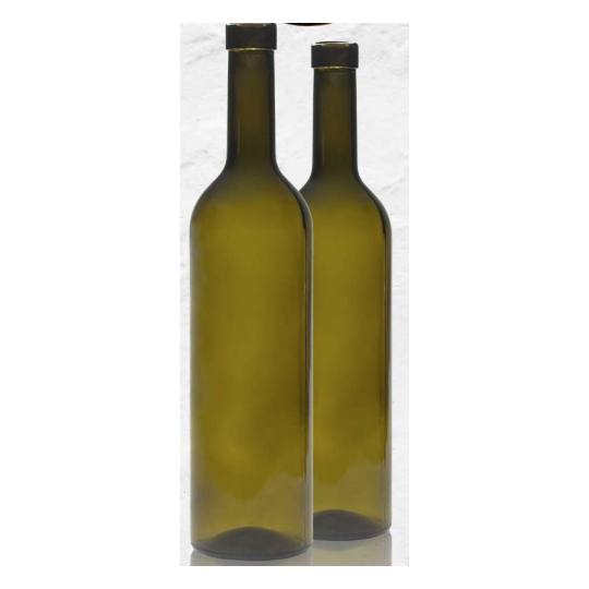 Stiklinis butelis "Bordeaux 310" 750ml , rudas, paletė 1631 buteliai