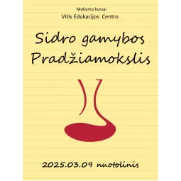 Mokymo kursai nuotolinis: Sidro gamybos pradžiamokslis