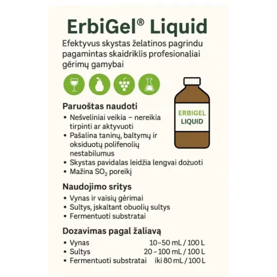 Skysta želatina Erbigel 20% Erbslöh|Gamybos medžiagos