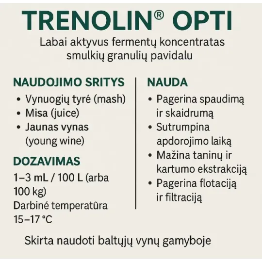 Fermentas Trenolin Opti Erbslöh|Fermentai