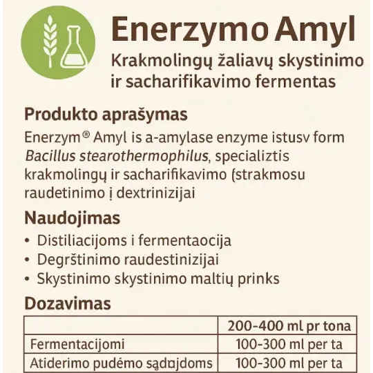 Fermentas EnerZyme® AMYL Erbslöh|Fermentai