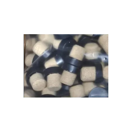 Natūralus kamštis su plastikine viršūne 27x22.5|Užspaudžiami ranka