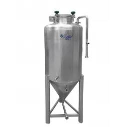 Nerūdijančio plieno uždara statinė kūginiu dugnu Zottel