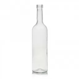 Stiklinis butelis "Bordeaux 310" 750ml , skaidrus, paletė 1398 buteliai