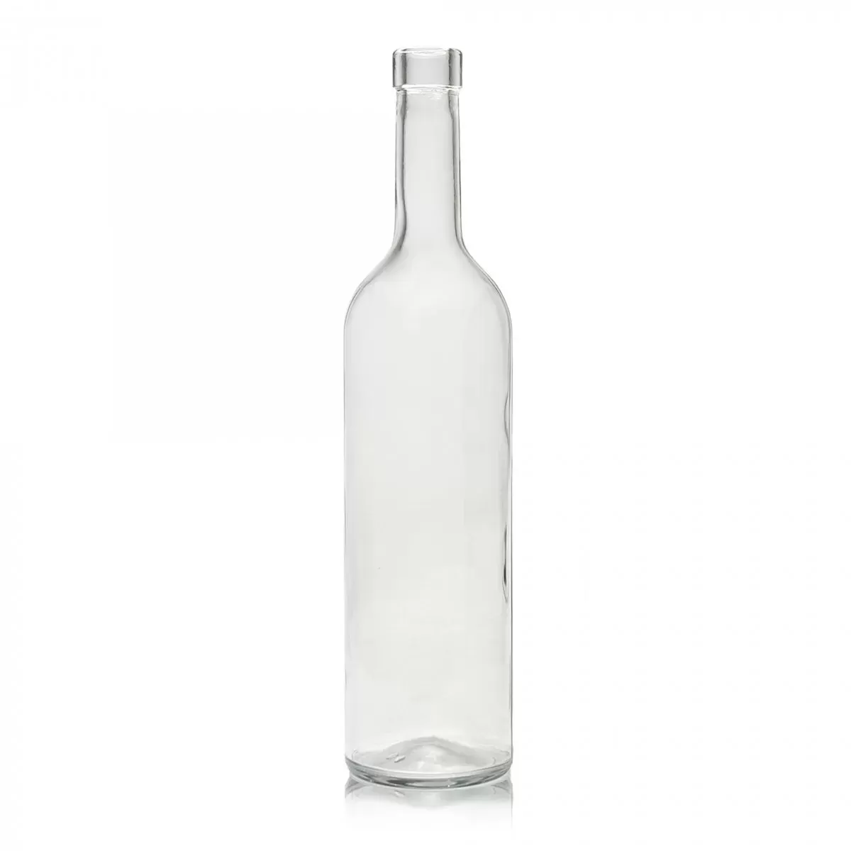 Stiklinis butelis "Bordeaux 310" 750ml , skaidrus, pakuotė 8 vnt|Stikliniai buteliai