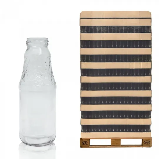 Užsukamas butelis Jar, 330 ml, pakuotė 10 vnt|Stikliniai buteliai