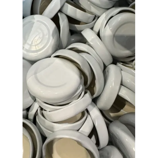 Užsukamas dangtelis stiklainiams TOP-38, baltos spavos|Butelių kamščiai