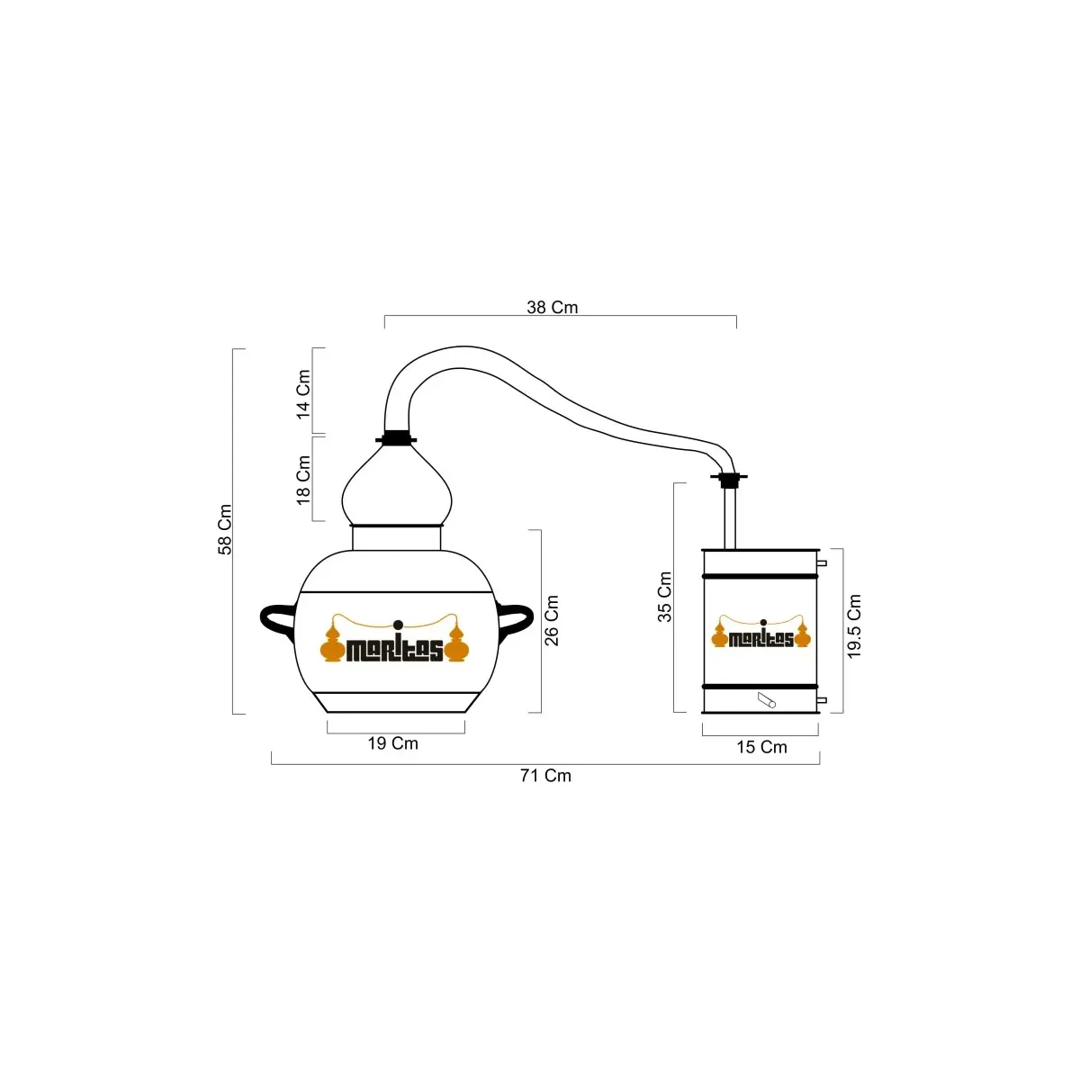 Varinis alembikas "Beginners complete pack ECO" 10 ltr|Distiliatoriai ir alembikai