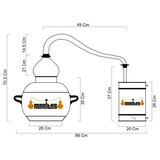 Varinis alembikas " TOP Advanced basic pack " 20 ltr.|Distiliatoriai ir alembikai