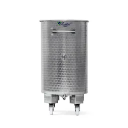 Nerūdijančio plieno atvira statinė su ratukais Zottel