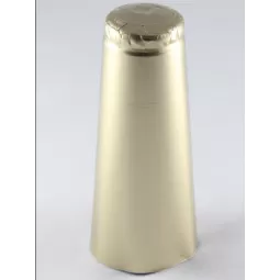 Šampano butelio aliuminė kapsulė, auksinė